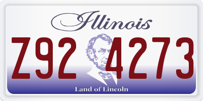 IL license plate Z924273