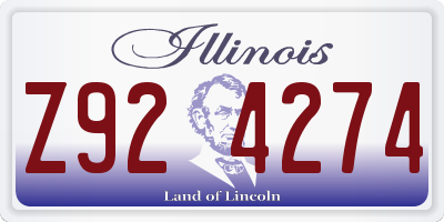 IL license plate Z924274