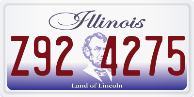 IL license plate Z924275