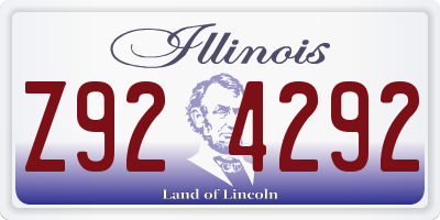 IL license plate Z924292