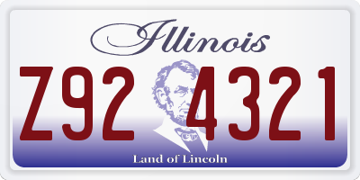 IL license plate Z924321