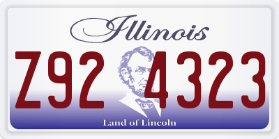 IL license plate Z924323