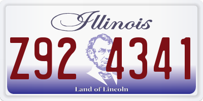 IL license plate Z924341
