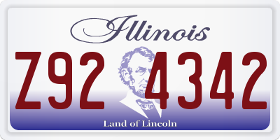 IL license plate Z924342