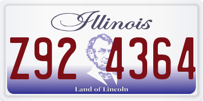 IL license plate Z924364