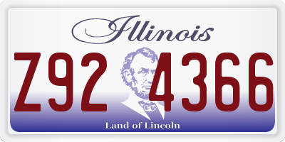 IL license plate Z924366