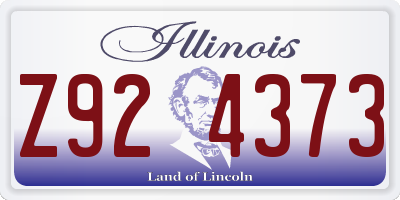 IL license plate Z924373