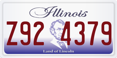 IL license plate Z924379
