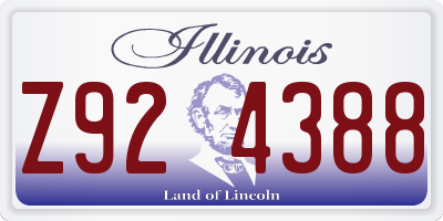 IL license plate Z924388