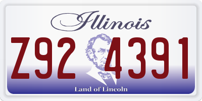 IL license plate Z924391