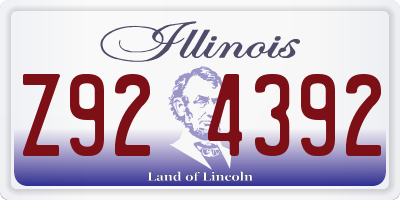 IL license plate Z924392