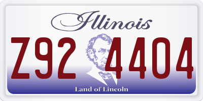 IL license plate Z924404