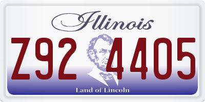 IL license plate Z924405
