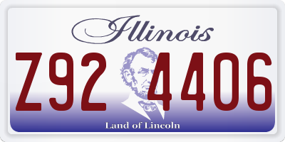 IL license plate Z924406
