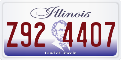 IL license plate Z924407