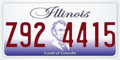 IL license plate Z924415