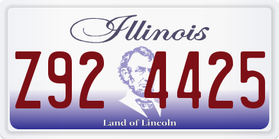 IL license plate Z924425