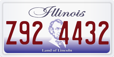 IL license plate Z924432