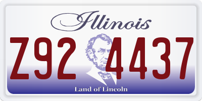 IL license plate Z924437