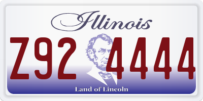 IL license plate Z924444