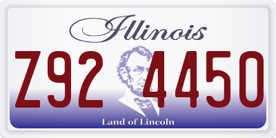IL license plate Z924450