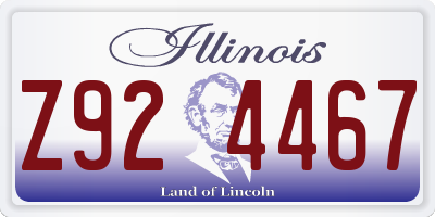 IL license plate Z924467