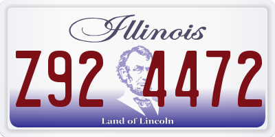 IL license plate Z924472