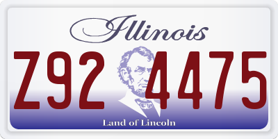 IL license plate Z924475