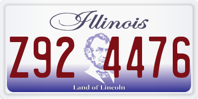 IL license plate Z924476