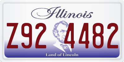 IL license plate Z924482