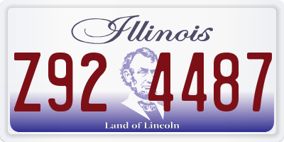 IL license plate Z924487