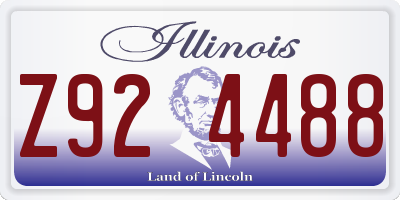 IL license plate Z924488