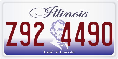 IL license plate Z924490