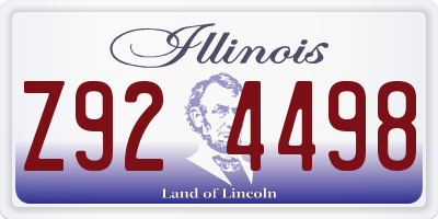 IL license plate Z924498