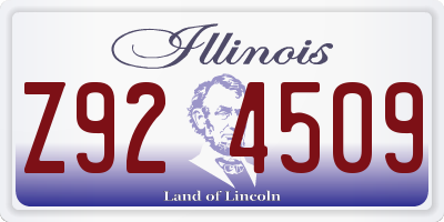 IL license plate Z924509