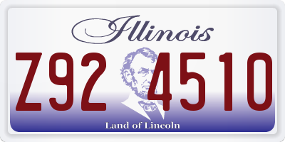 IL license plate Z924510
