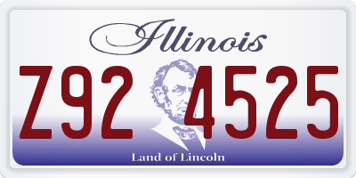 IL license plate Z924525