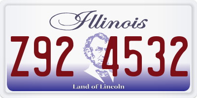 IL license plate Z924532