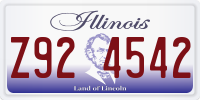 IL license plate Z924542