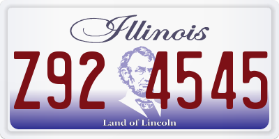 IL license plate Z924545