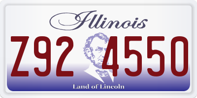 IL license plate Z924550