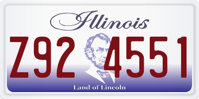 IL license plate Z924551