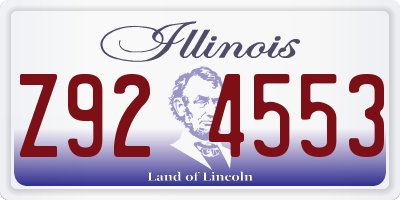 IL license plate Z924553