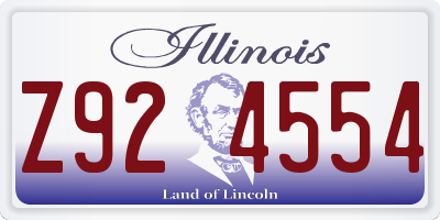 IL license plate Z924554