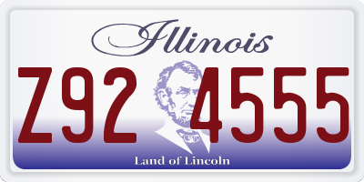 IL license plate Z924555