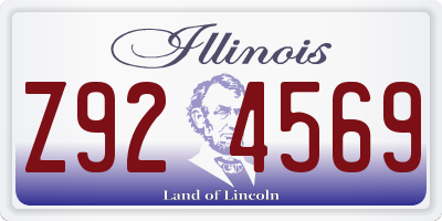IL license plate Z924569