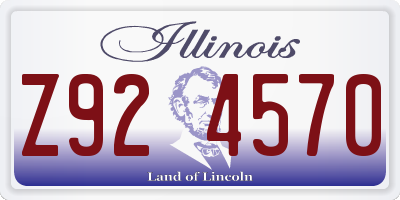 IL license plate Z924570