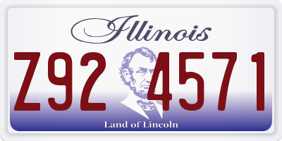 IL license plate Z924571