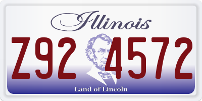 IL license plate Z924572