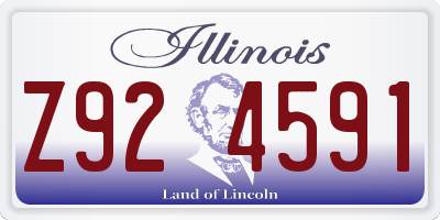 IL license plate Z924591